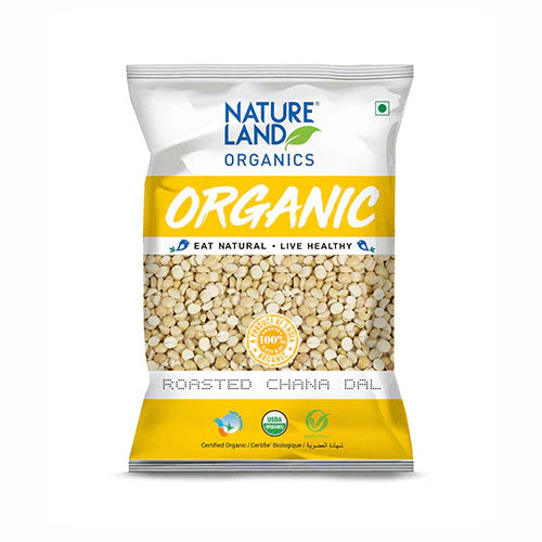 Natureland Organic Roasted Chana Dal - 500 Gm