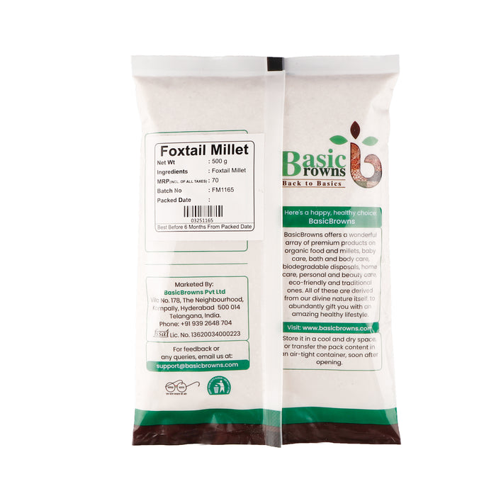 BasicBrowns Foxtail Millet / Korralu 500g