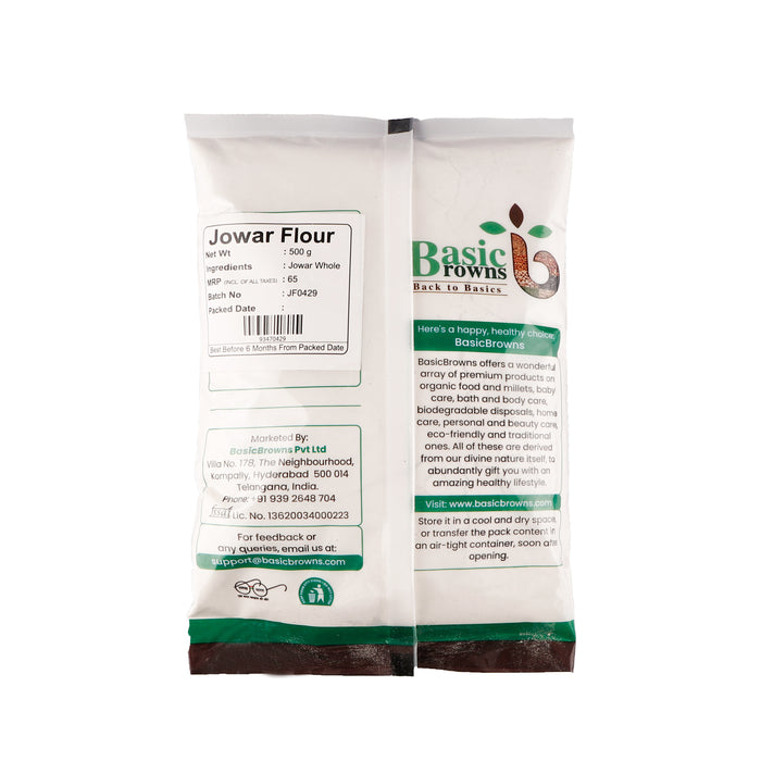 BasicBrowns Jowar Flour 500g
