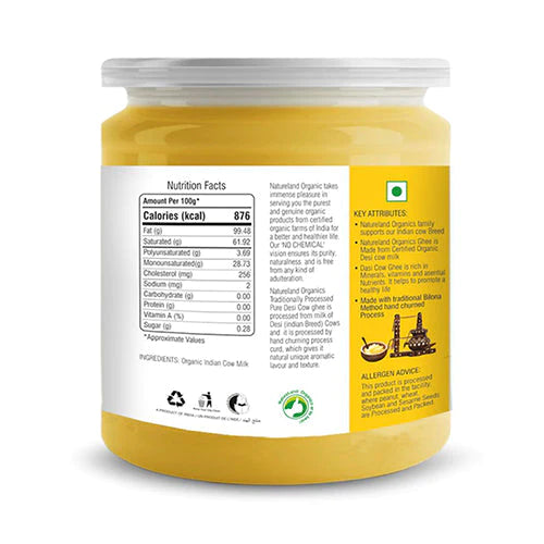 NatureLand Organic Premium Cow ghee 400ml-2