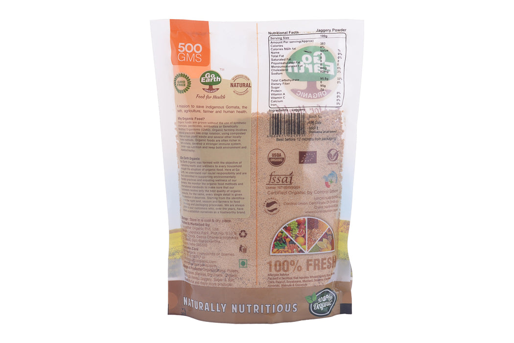 Go Earth Organic Jaggery Powder 500g-3