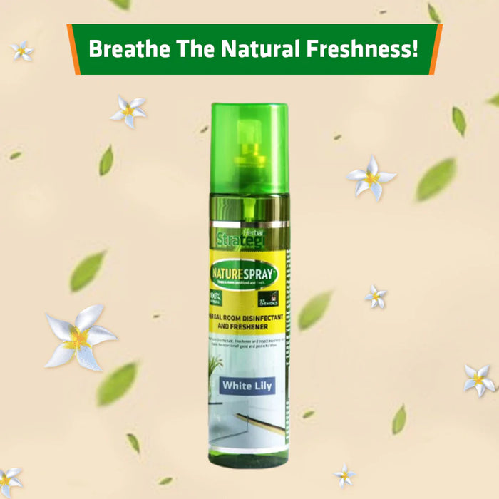Herbal Strategi Room Disinfectant And Freshner - White lilly