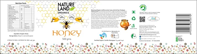 NatureLand Organic Honey 500g