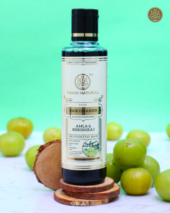 Khadi Natural Amla & Bhringraj Hair Cleanser 210ml-1