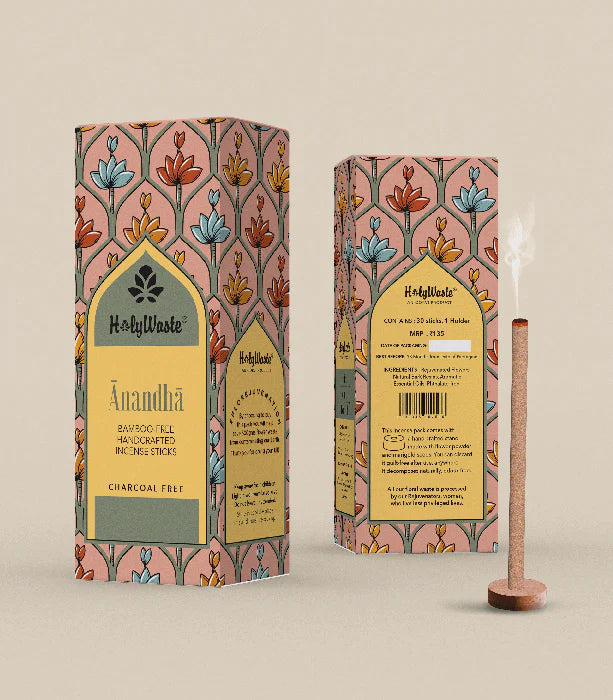 Holywaste Anandha Bambooless Incense - Rose