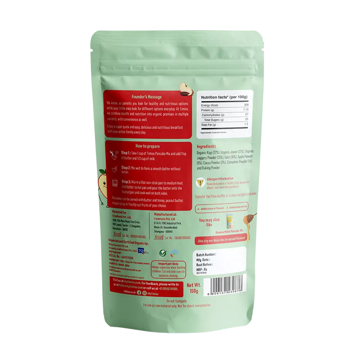 Apple Millet Pan Cake Mix With Cocoa-2