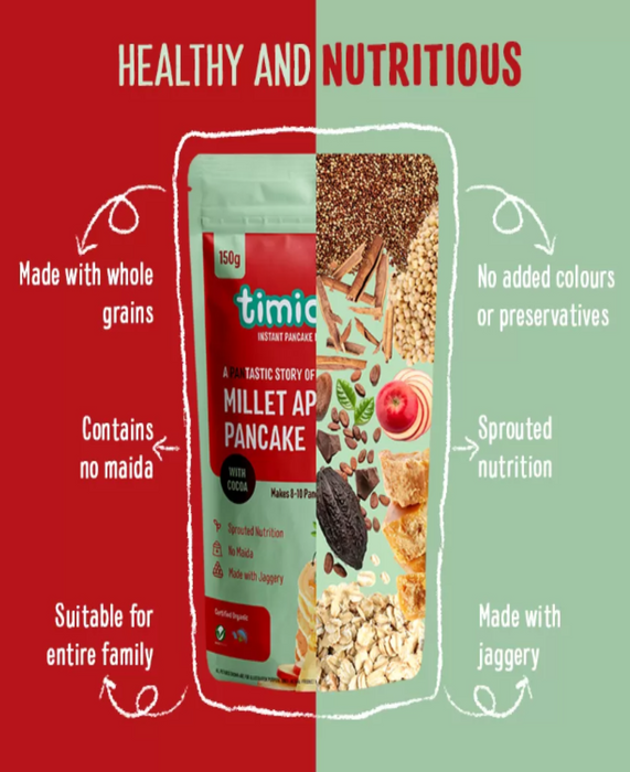 Apple Millet Pan Cake Mix With Cocoa-1