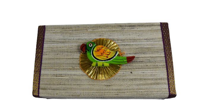 Banana Fiber Button Box 3*9*5 Inch