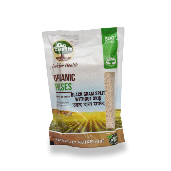 Go Earth Organic Black Gram Split Without Skin 500g