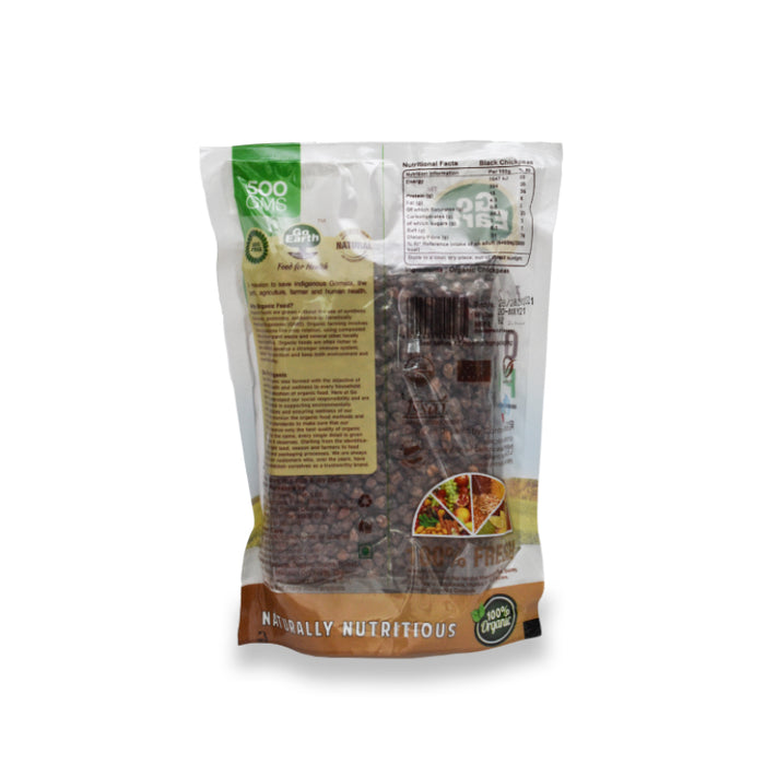 Go Earth Organic Black Chickpeas (Kala Chana) 500g-4