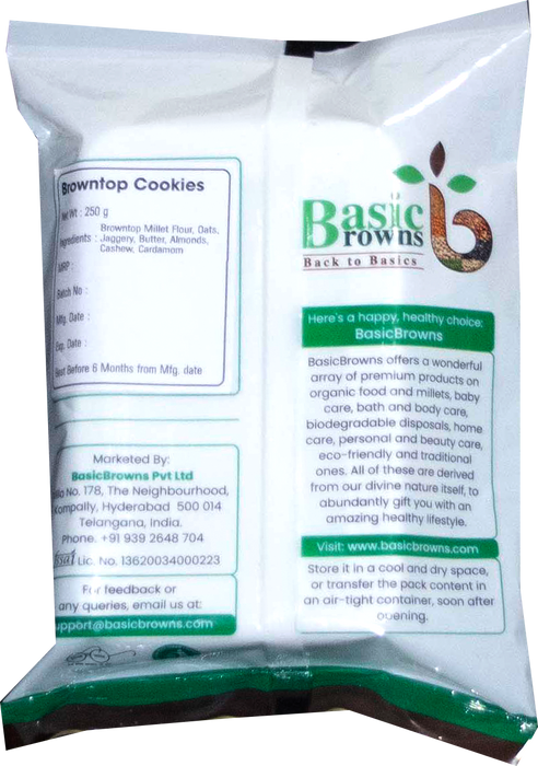 BasicBrowns Browntop Cookies 250g_B