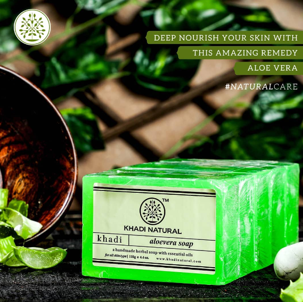 Khadi Natural Aloevera Soap 125g-3