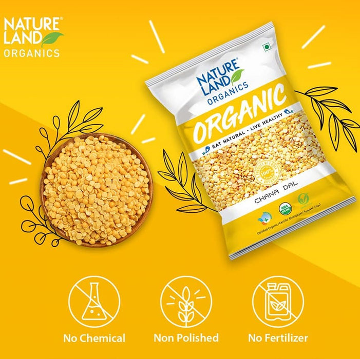 NatureLand Organic Chana Dal 500g-1