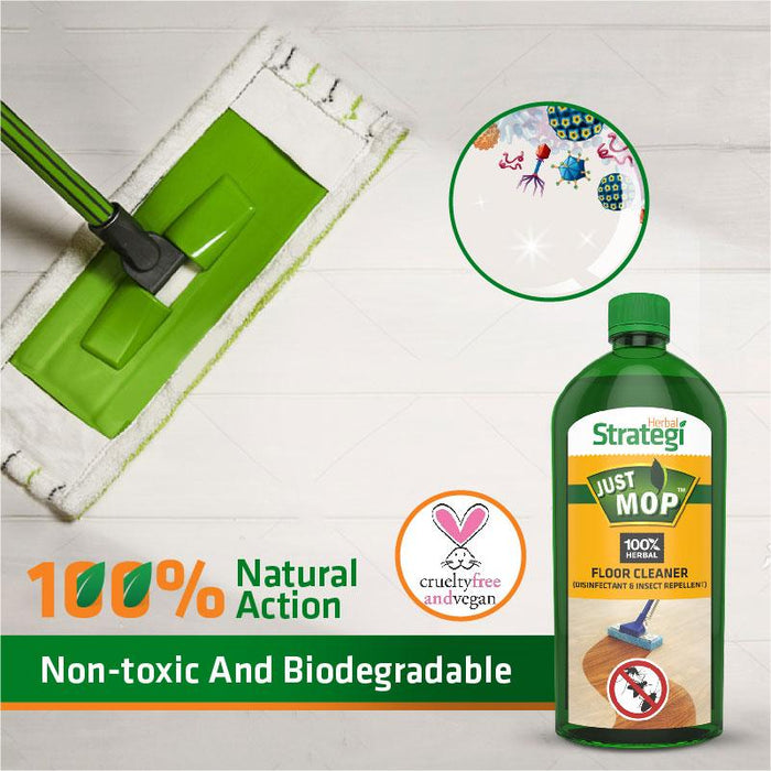 Herbal Strategi Floor cleaner Disinfectant & Insect Repellent 500m