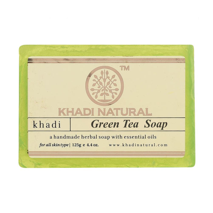 Khadi Natural Herbal Green Tea Soap 125g-1