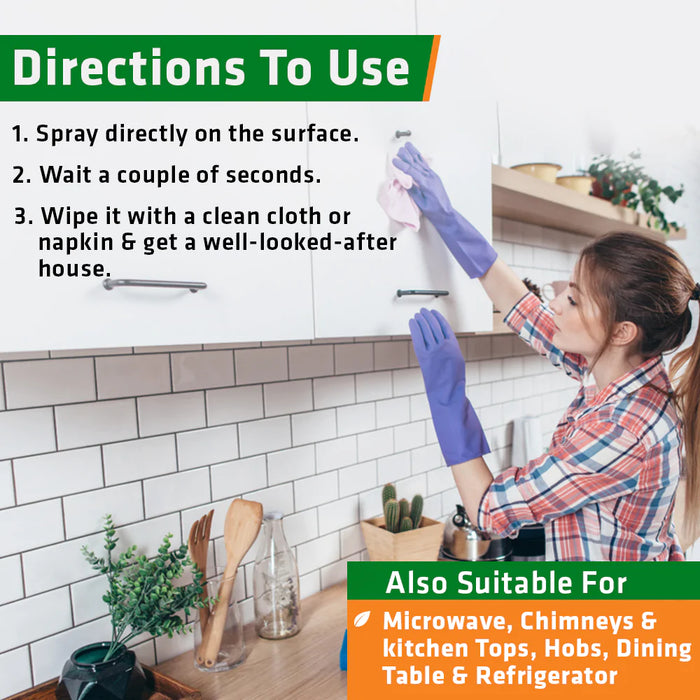 Herbal Strategi Kitchen Cleaner Spray, 500ml - 5