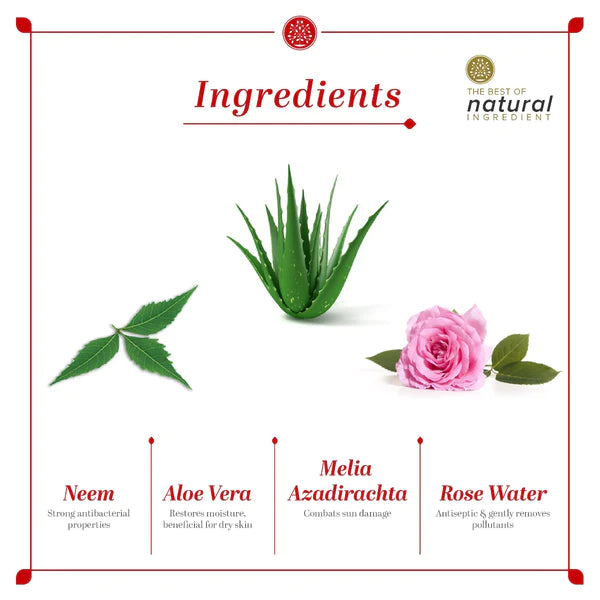 Khadi Natural Anti Germ Rose Hand Wash 300ml-3