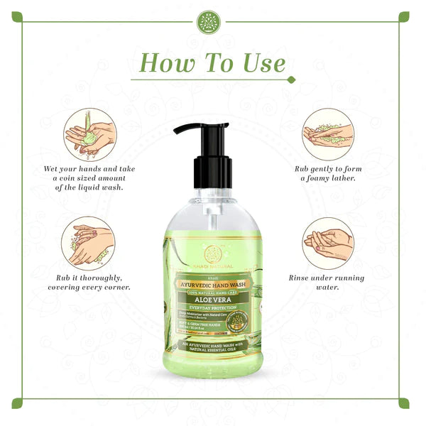 Khadi Natural Everyday Protection Aloevera Hand Wash 300ml-4
