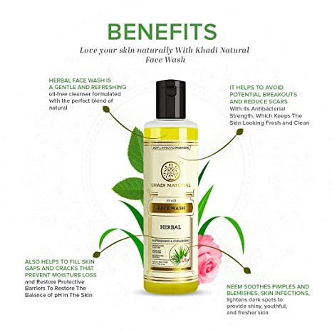 Khadi Natural Herbal Face Wash 210ml-3