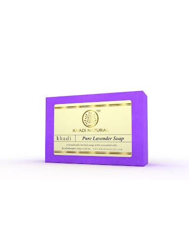 Khadi Natural Herbal Pure Lavender Soap 125g-2