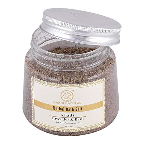 Khadi Natural Lavender & Basil Bath Salt 200g-3