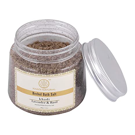 Khadi Natural Lavender & Basil Bath Salt 200g-4