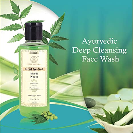 Khadi Natural Neem Face Wash 210ml-2