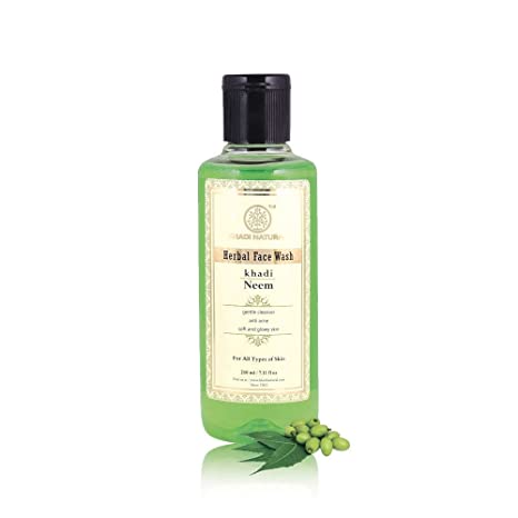 Khadi Natural Neem Face Wash 210ml-3