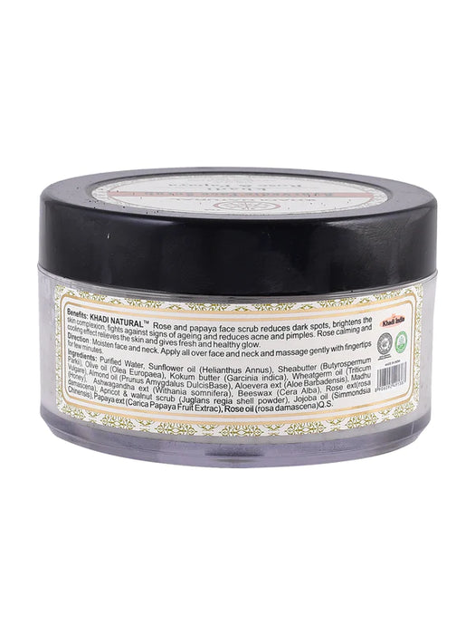 Khadi Natural Rose Papaya Face Scrub 50g-2