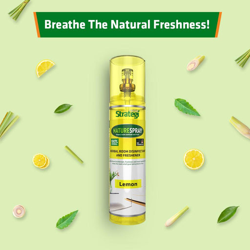 Herbal Strategi Room Disinfectant And Freshner - Lemon