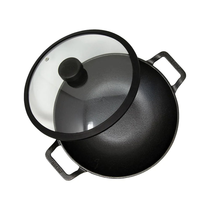 Meyer Pre Seasoned Cast Iron 20cm Deep Kadai