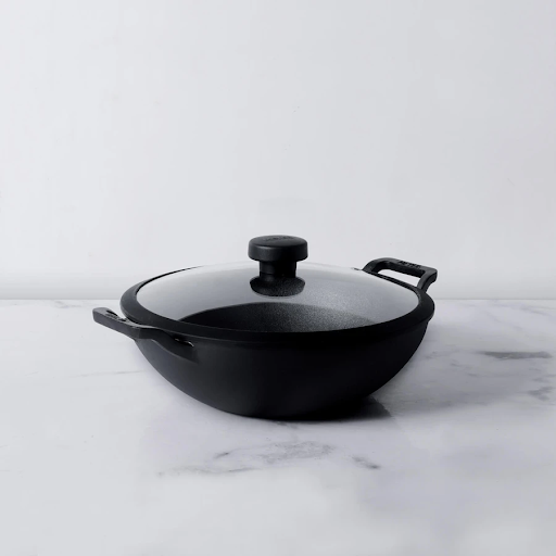Meyer Pre Seasoned Cast Iron 20cm Deep Kadai