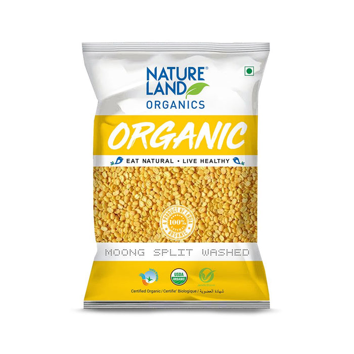 NatureLand Organic Moong Split Washed 500g-1