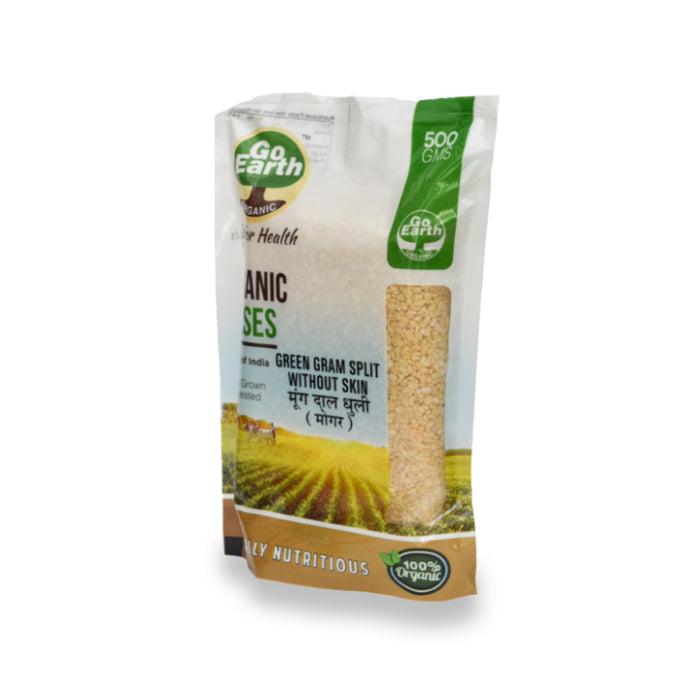 Go Earth Organic Green Gram Split Without Skin 500g-2