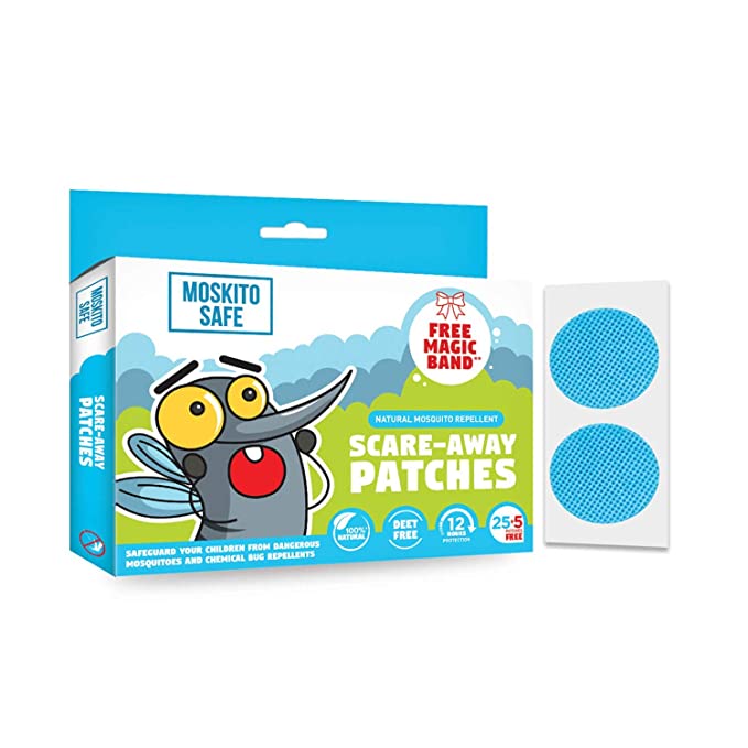 Moskito Safe Scare Away Natural Mosquito Repellent Patches  (10+2) Patches-2