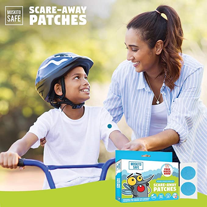 Moskito Safe Scare Away Natural Mosquito Repellent Patches  (10+2) Patches-4