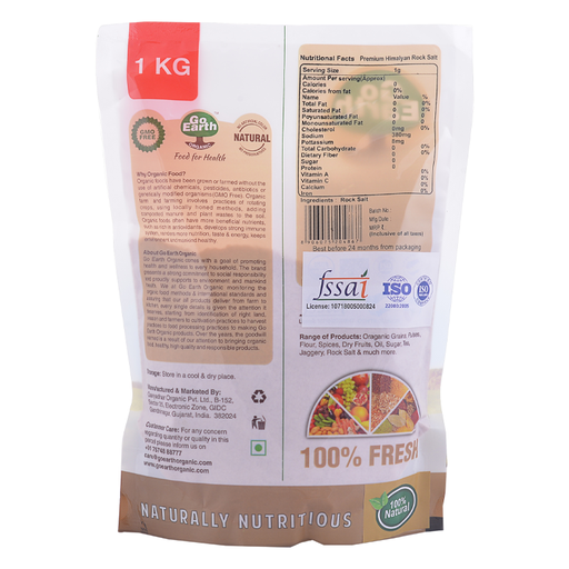 Go Earth Himalayan Pink Salt Premium (Sendha Namak) 1Kg-2