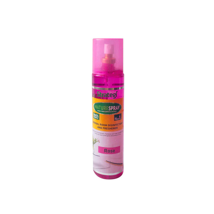 Herbal Strategi Room Disinfectant And Freshner - Rose, 250ml