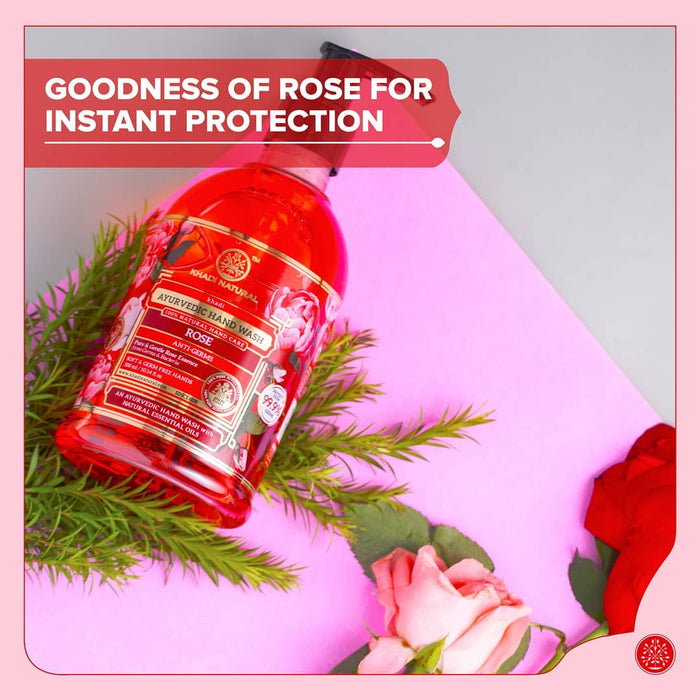 Khadi Natural Anti Germ Rose Hand Wash 300ml