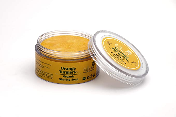 Rustic Art Orange Turmeric Shaving Soap 50g-2