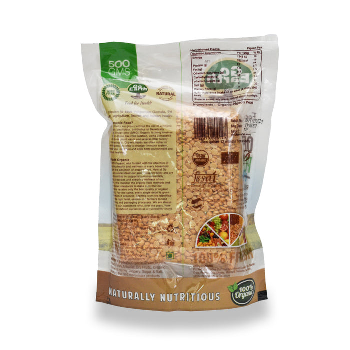 Go Earth Organic Pigeon Pea (Tuar Dal)