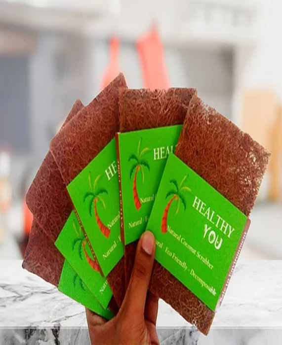 Coconut Kitchen Scrub Pads 4X6 (Pack of 3)