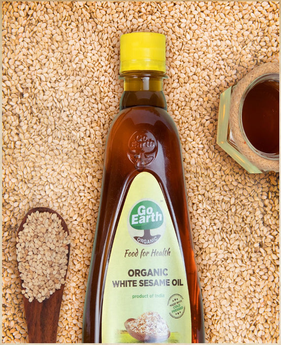Go Earth Cold Pressed White Sesame Oil-1