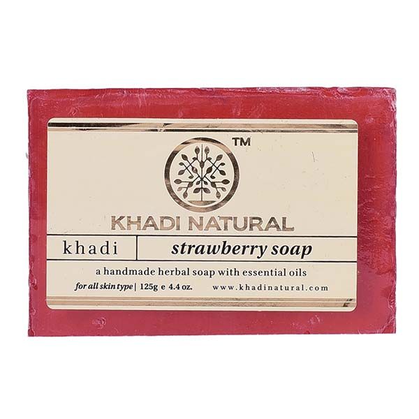 Khadi Natural Strawberry Soap 125g-2