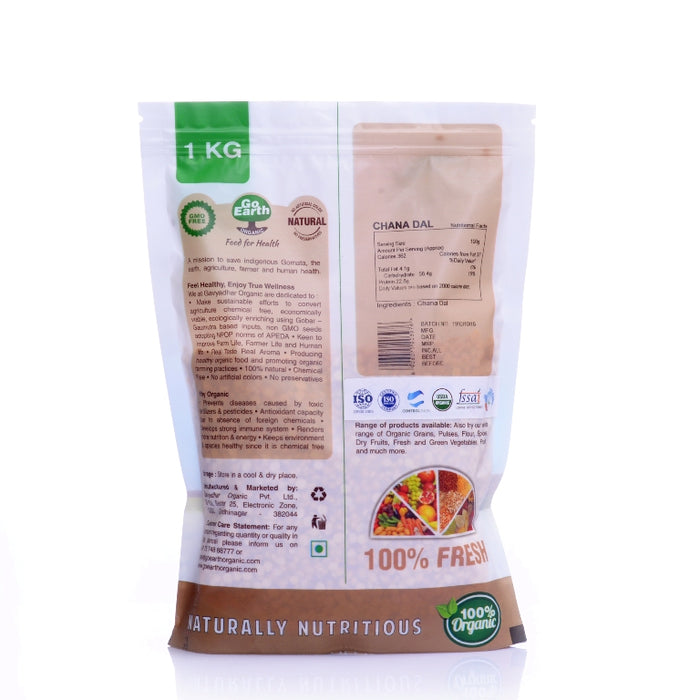 Go Earth Organic Chana Dal - 1 Kg