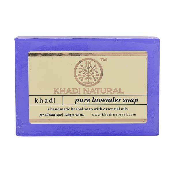 Khadi Natural Herbal Pure Lavender Soap 125g-1