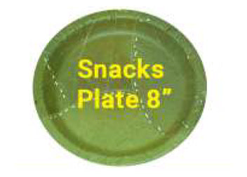 Leaf Snacks Plate, 8 Inch, 25 Pack