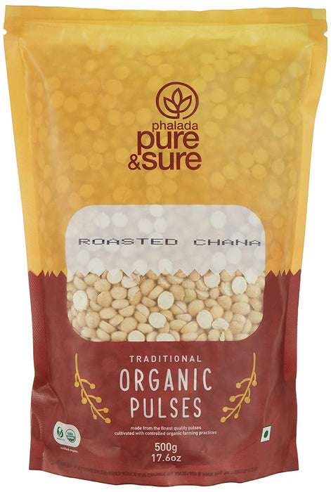 Pure&Sure, Organic Roasted Chana, 500g-1