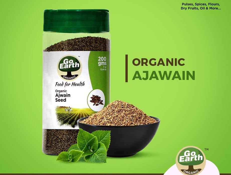 Go Earth Organic Ajwain / Vamu / Carom Seeds 100g-1