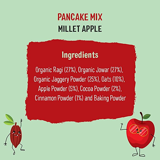  Apple Millet Pan Cake Mix With Cocoa-4